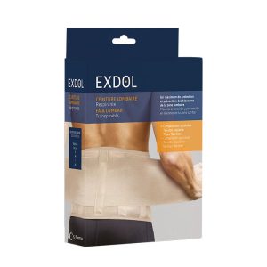 Faja lumbar elástica beige L