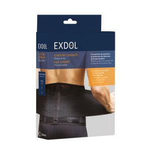 Faja lumbar elástica negra M