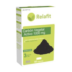 Relafit Carbón Vegetal Activo 1000 mg 60 cápsulas