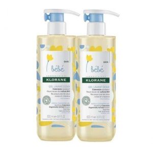 Gel limpiador duplo Klorane 2x500ml