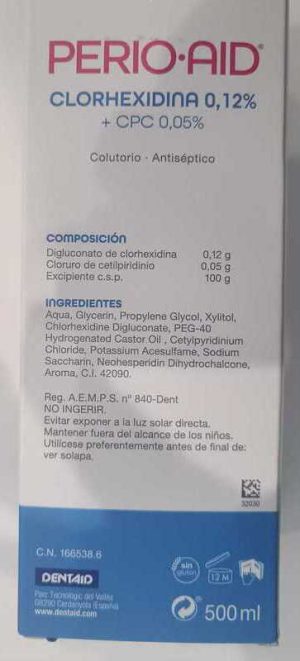 Perio Aid TTO Colutorio 500ml - Imagen 2